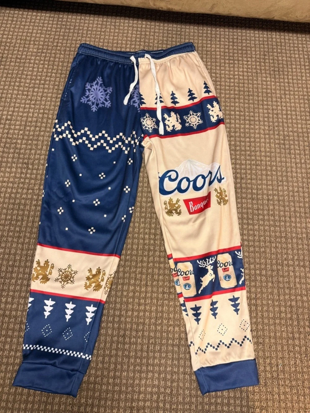 Coors Banquet Ugly Sweater Sweatsuit Set 🍺 Holiday Beer Outfit